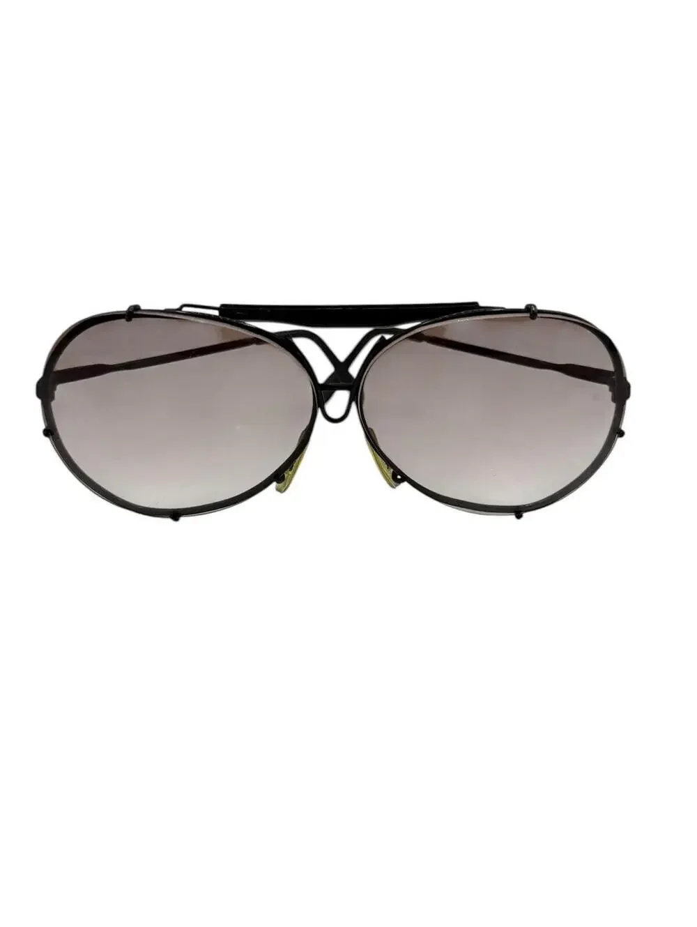 Vintage  Large Aviator Frames Sunglasses, Oversized, Graduated Brown Tint
